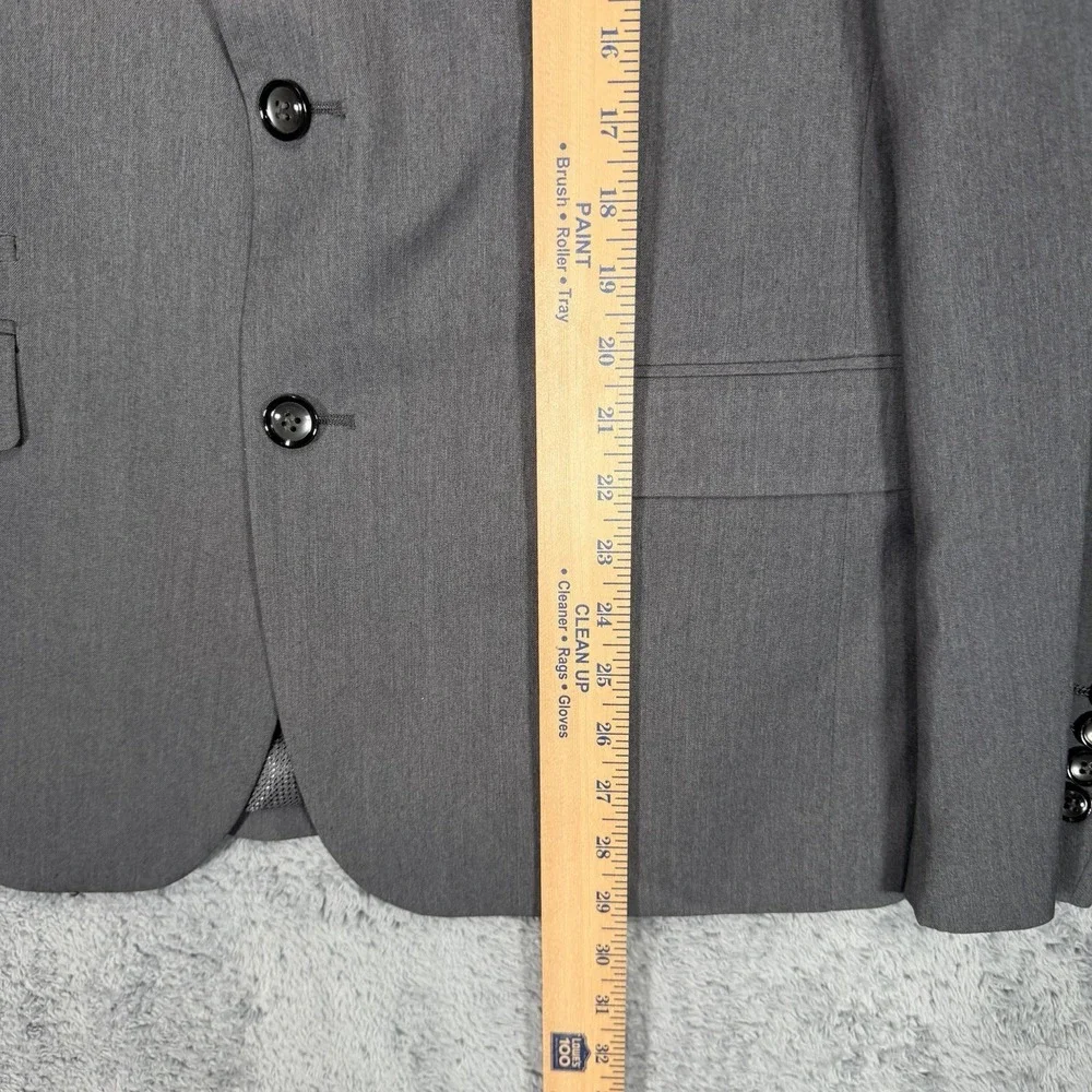 Lief Horsens‎ Blazer Mens 40R Gray Viscose Blend Stretch Jacket Sport Coat